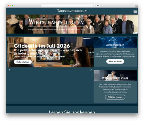 Hello Elementor theme WordPress - wirtschaftsgilde.de