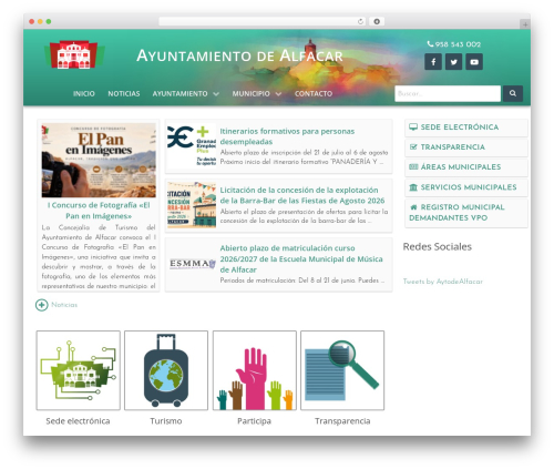 Hydrogen WordPress theme - alfacar.es
