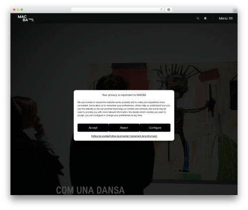 MACBA WordPress theme - macba.cat