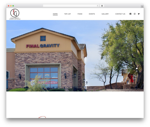 Rosa WordPress store theme - finalgravitybeer.com