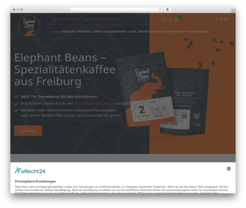 WP theme eb - elephantbeans.de