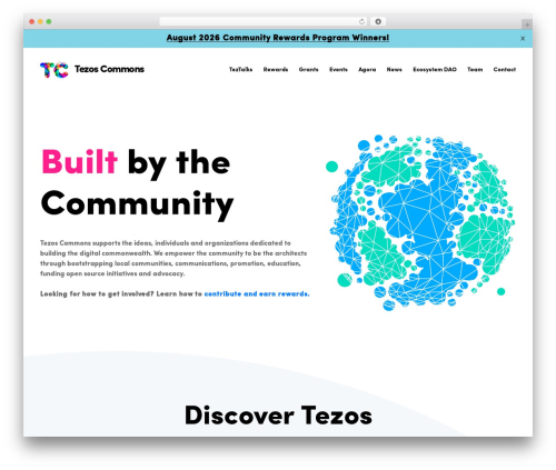 WP theme TC Theme - tezoscommons.org