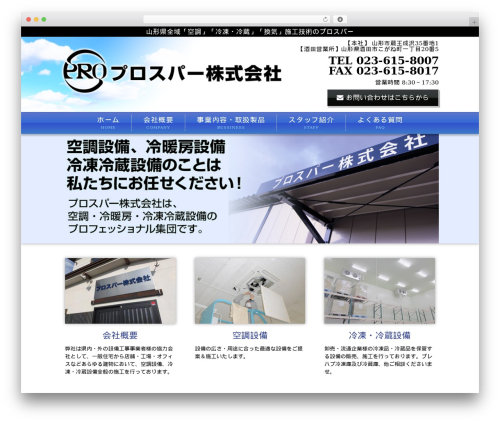 256cms2 WordPress theme - prosper-sakata.com