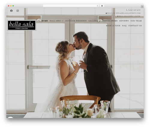 Beacon Theme WordPress page theme - bellasalaevents.com
