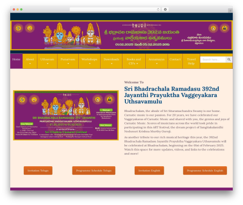 Candidate WordPress theme - bhadrachalaramadasu.com