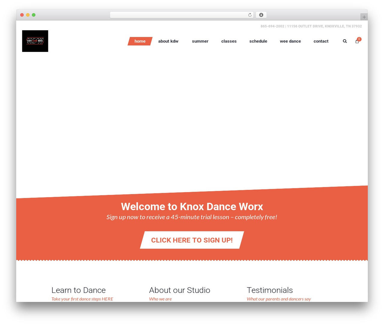 Dance Studio best WordPress theme - knoxdanceworx.com Dance Studio best WordPress theme - knoxdanceworx.com