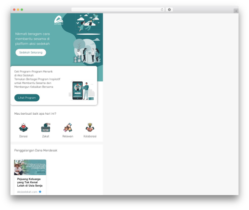 Donasiaja WordPress plugin - aksisedekah.com