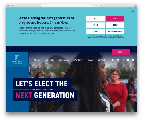 Starter theme WordPress - justicedemocrats.com