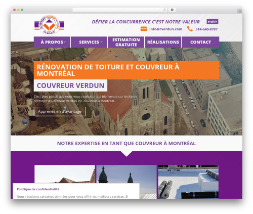 Theme WordPress template - cverdun.com