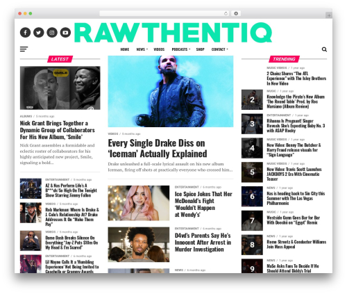 Zox News WordPress news theme - rawthentiq.com