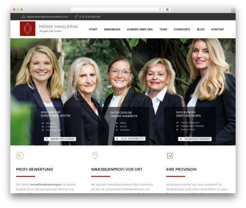 Composer WordPress theme - meinemaklerin.com