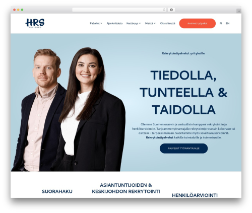 hrsadvisors WordPress theme design - hrsadvisors.fi