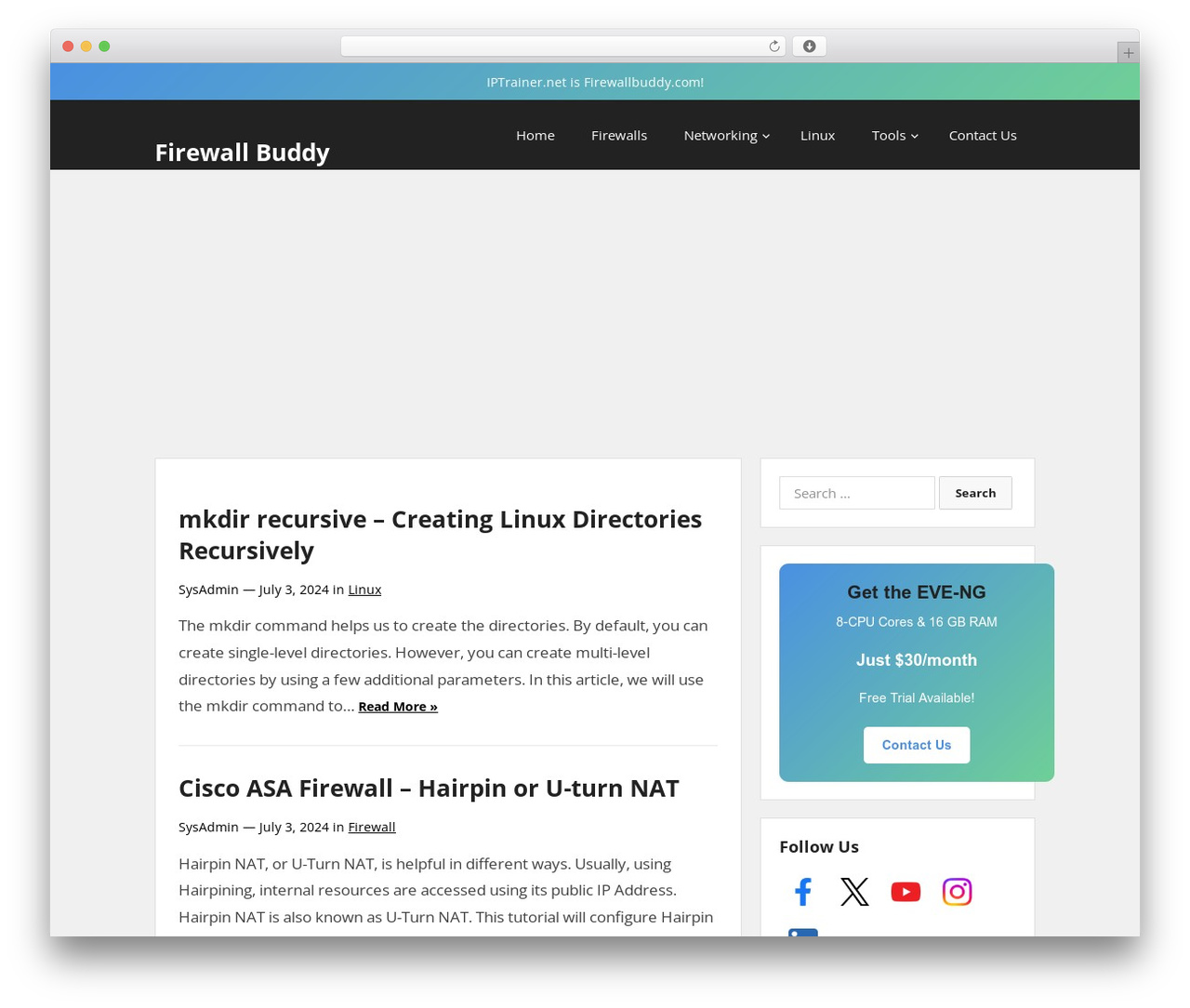 Starter WordPress theme - firewallbuddy.com
