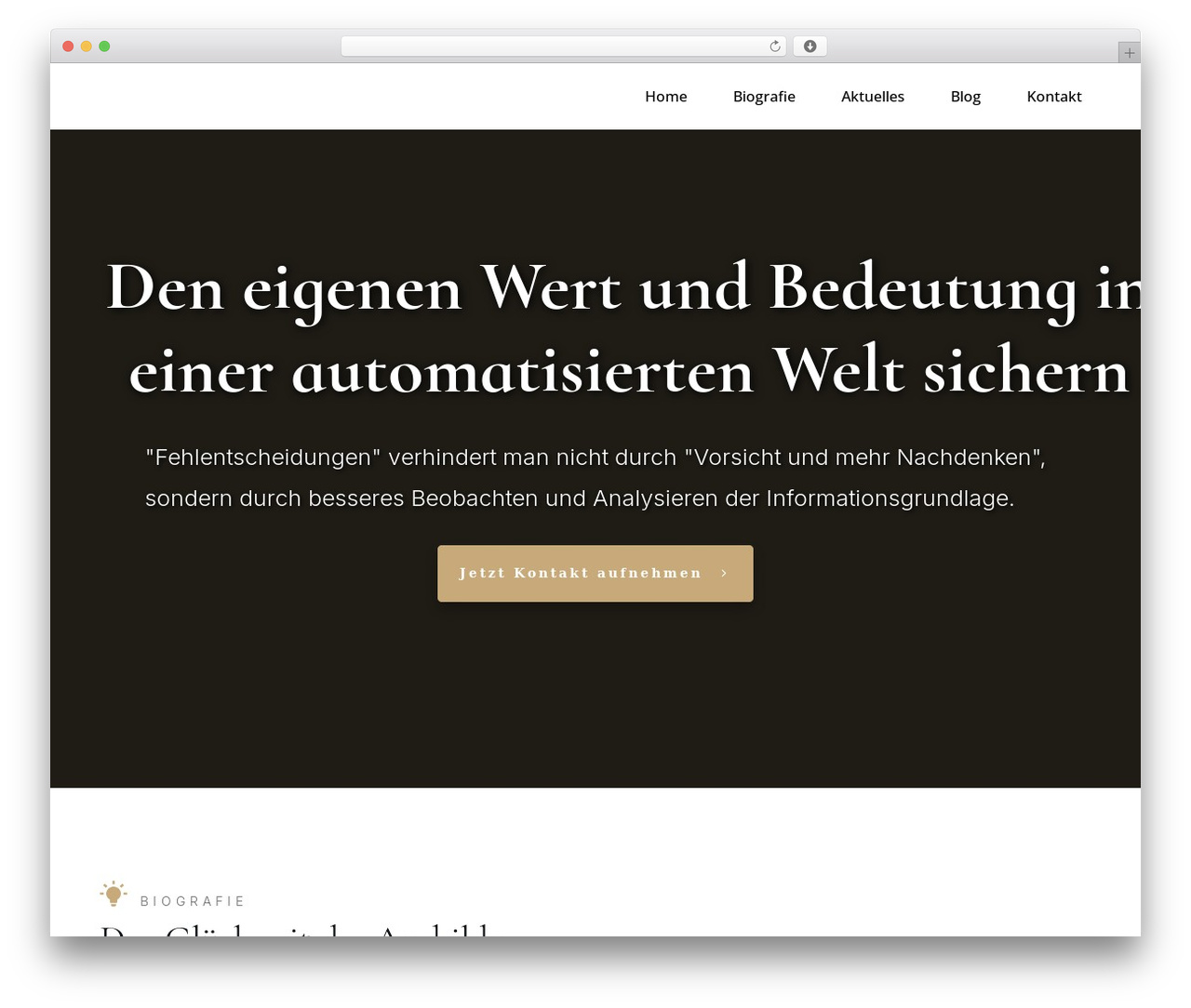 Thrive Theme Builder WordPress theme - friedrich-howanietz.com