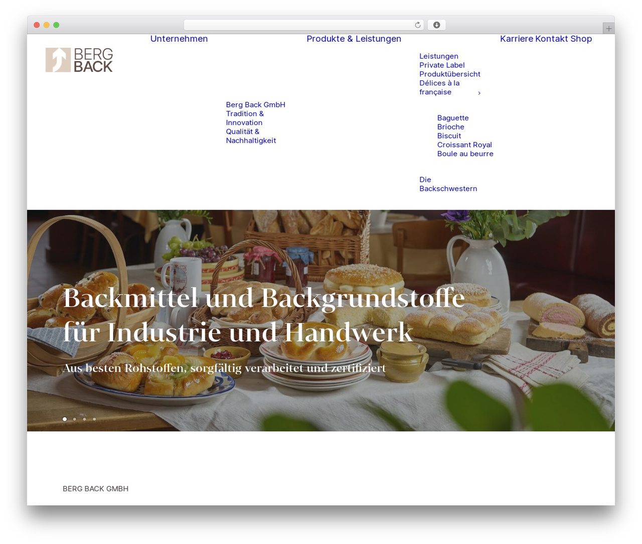 Uncode theme WordPress - bergback.de
