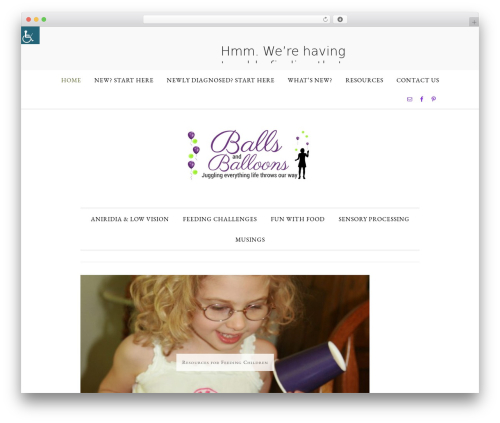 WordPress theme Divine Theme - ballsandballoons.com