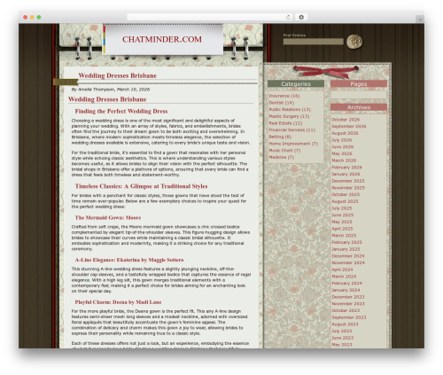 WordPress theme Notepad - chatminder.com