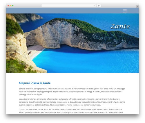 WordPress theme Optimizer PRO - zantegrecia.it