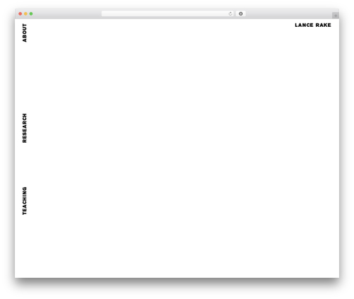 Best WordPress theme Lance Rake - lancerake.com