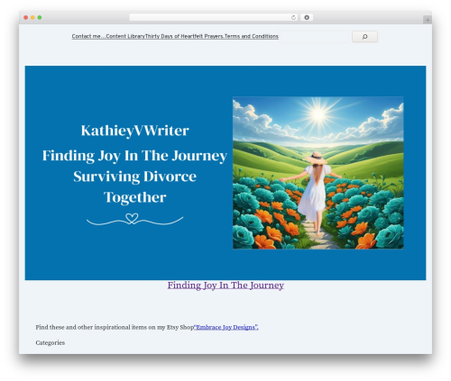 Blockbase (Premium) WP theme - kathieyvwriter.com