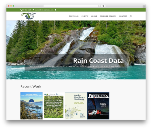 Divi WordPress theme - raincoastdata.com