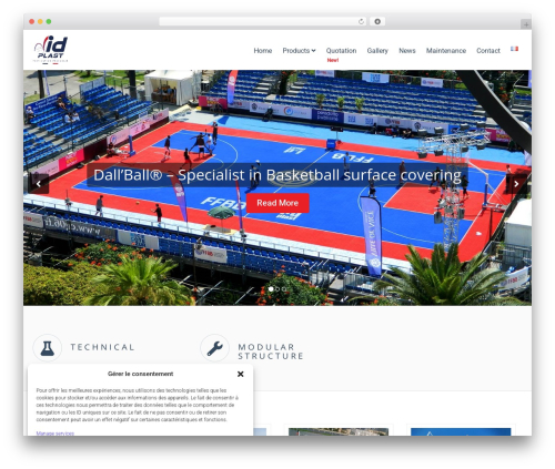 Flat Theme WordPress website theme - idplast.com