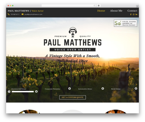Genesis WordPress theme - paulmatthewsvo.com