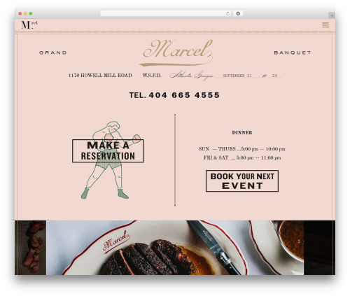 Marcel theme WordPress - marcelatl.com