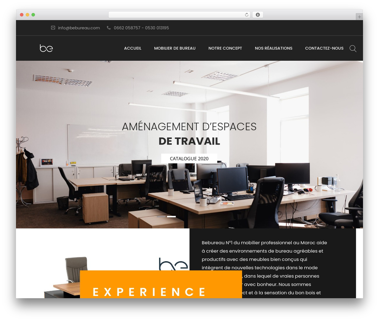 Modus WordPress theme design - bebureau.com
