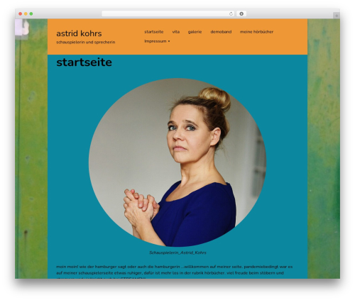 Singularity WordPress page theme - astridkohrs.de