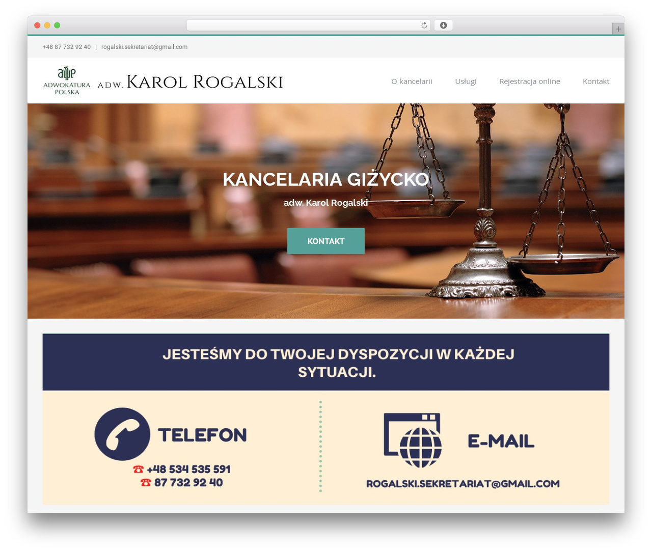 Theme WordPress Avada - adwokat-gizycko.pl