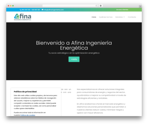 Theme WordPress Divi - afinaingenieria.com