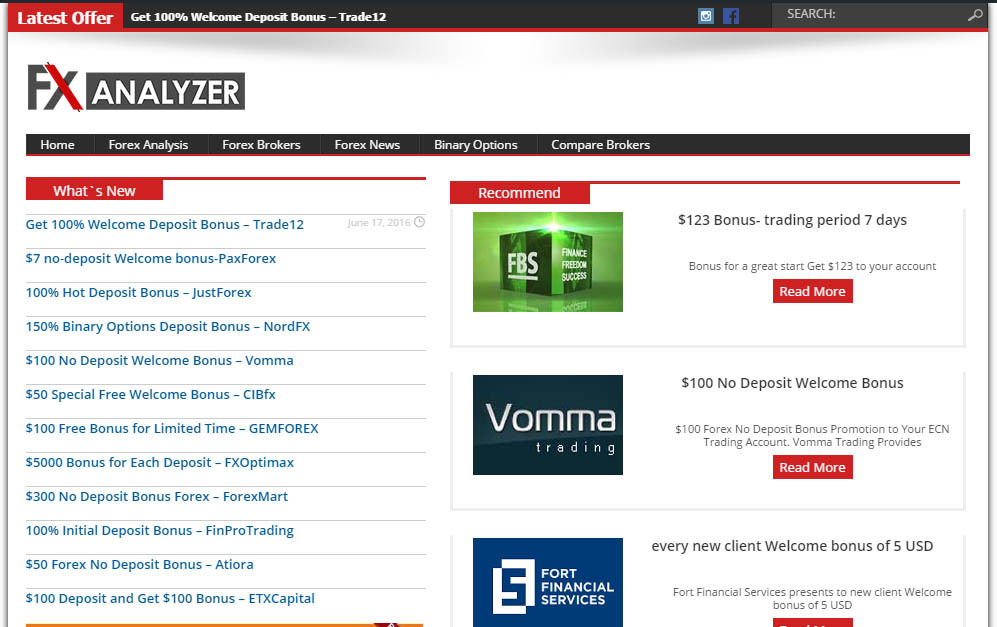 Theme WordPress *FX ANALYZER*