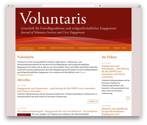 Voluntaris theme WordPress - voluntaris.de