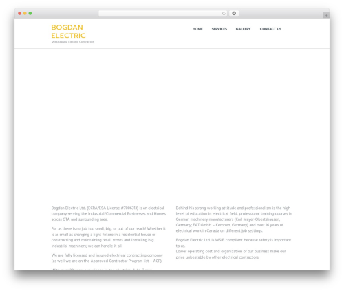 wegener WordPress theme - bogdanelectric.com