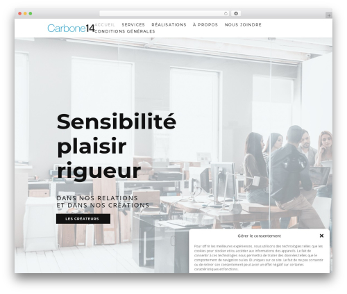 WordPress theme Definity - carbone14.net