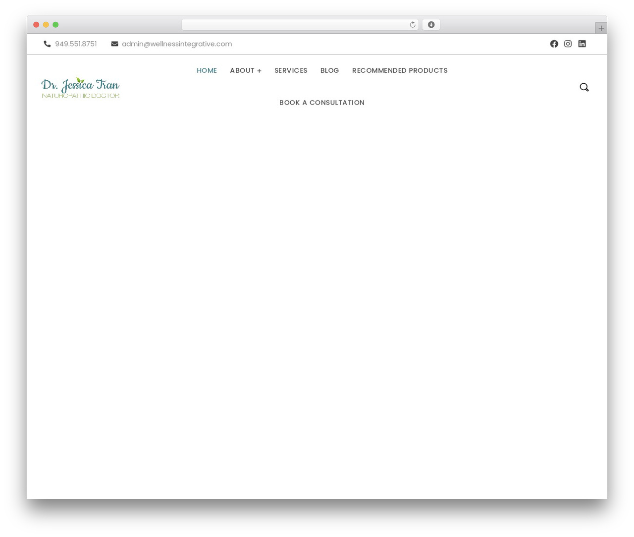 WordPress theme Smartic - drjessicatran.com