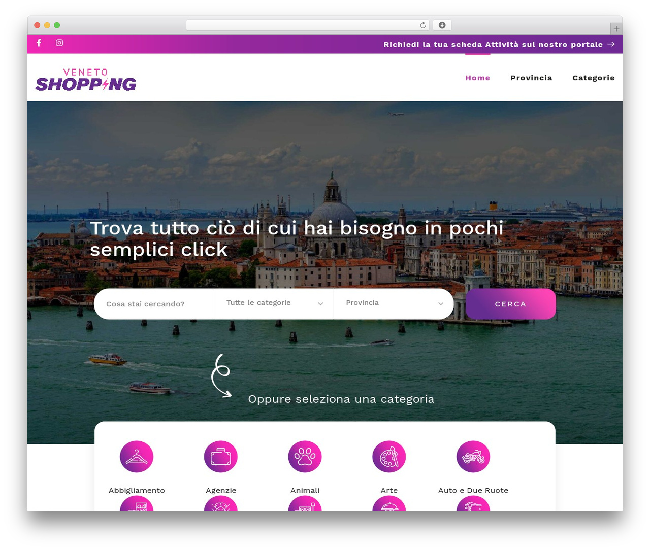 WP theme Listeo ChildTheme - ilvenetoshopping.it