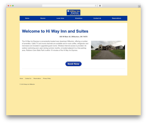 WP theme Responsive Pro - hiwayinnwilburton.com