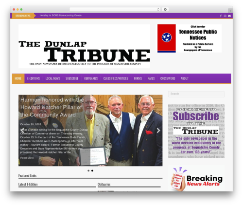 Webads stats WordPress plugin - thedunlap-tribune.com
