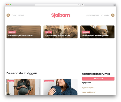 Carrino theme WordPress - sjalbarn.se