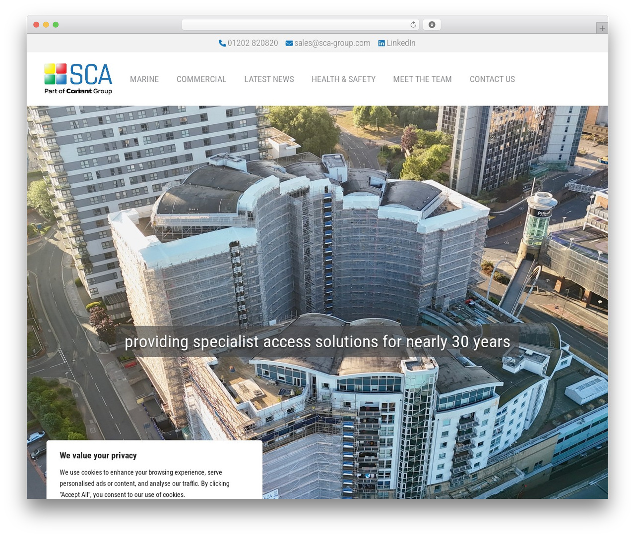 Customify WP theme - sca-group.com