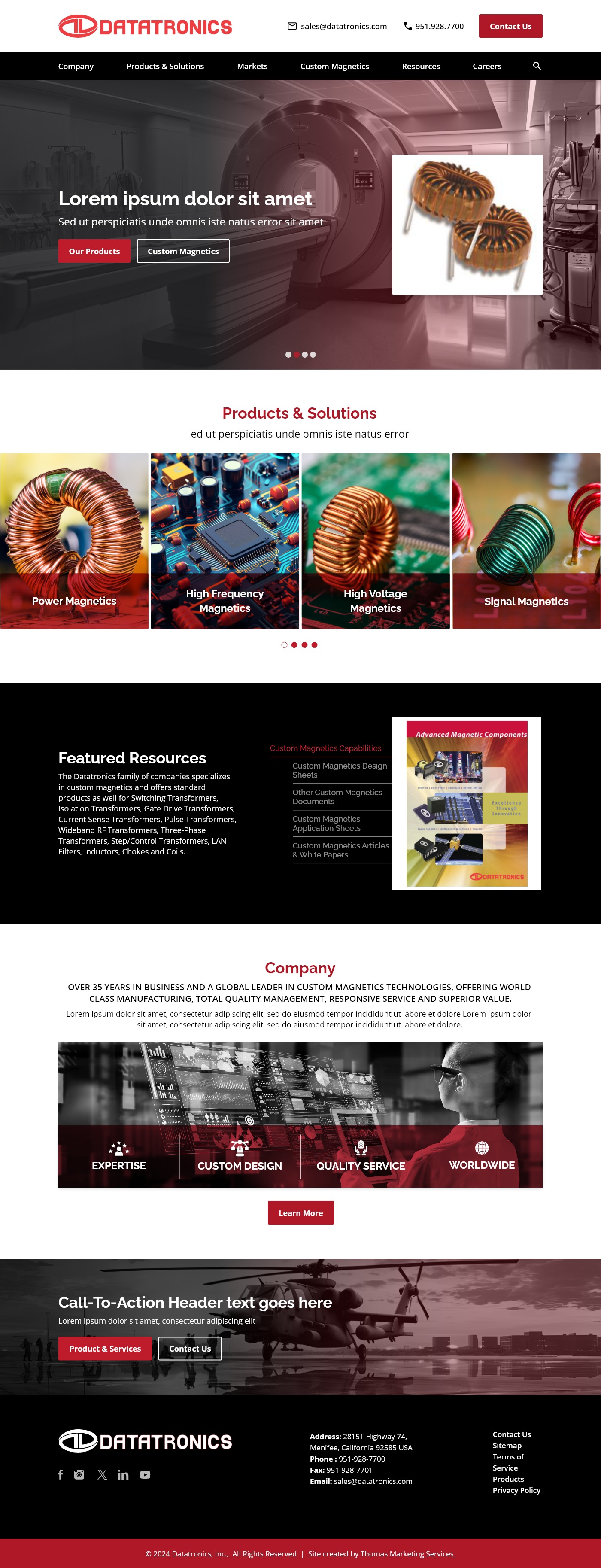 Datatronics, Inc Default Theme WordPress theme by RPM Developers.
