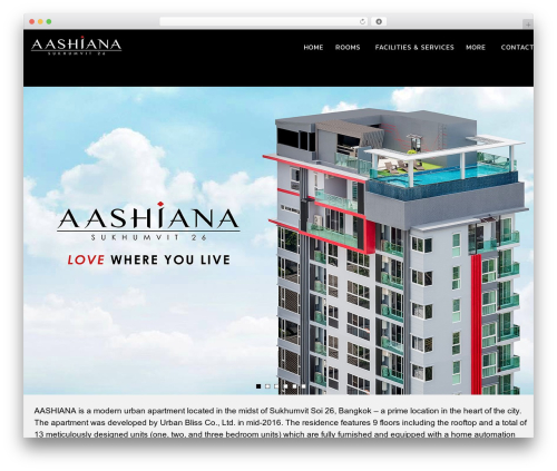 Interstellar theme WordPress - aashianabangkok.com