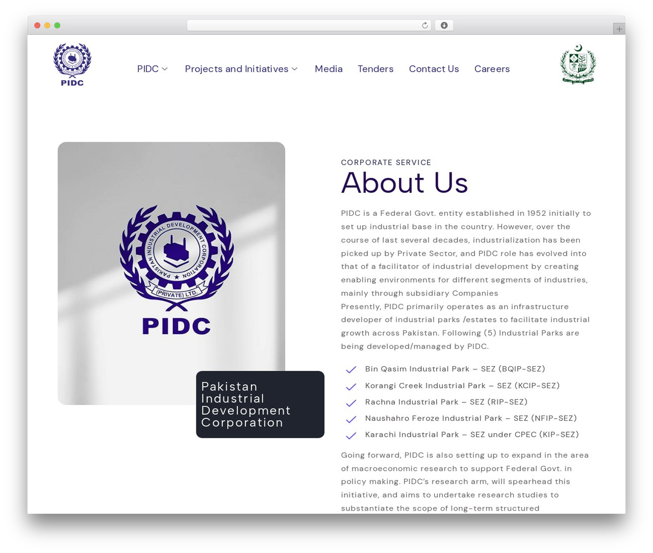 Seocify WordPress theme - pidc.com.pk