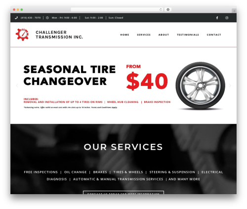 Theme WordPress Hello Elementor - challengertransmission.com