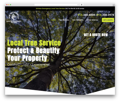 WordPress theme Builder - localtreeservice.com
