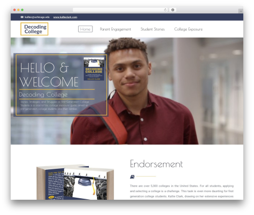 WordPress theme decoding college - decodingcollege.com