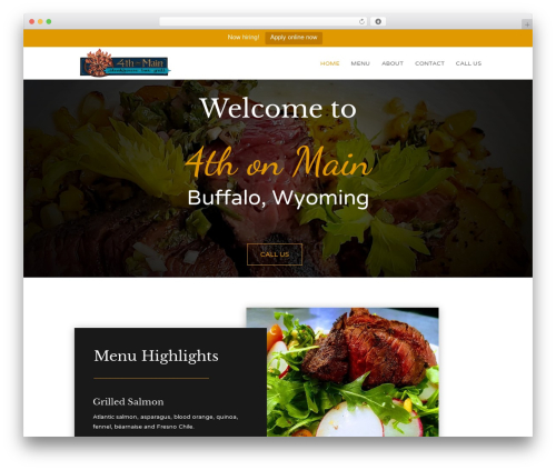 WordPress theme Divi - 4thonmainwy.com