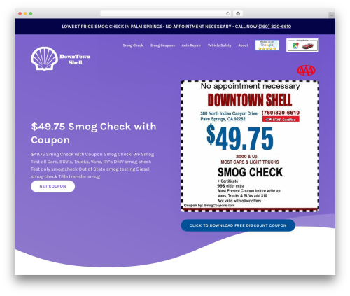 WordPress theme Genesis - smogcheckshell.com